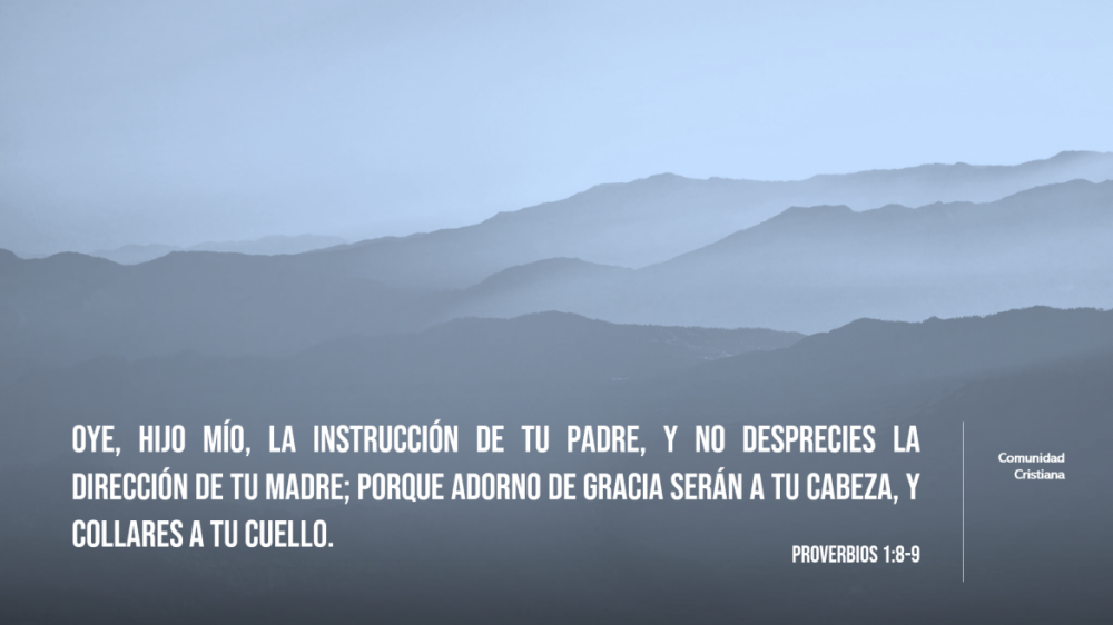 Proverbios 1:8-9