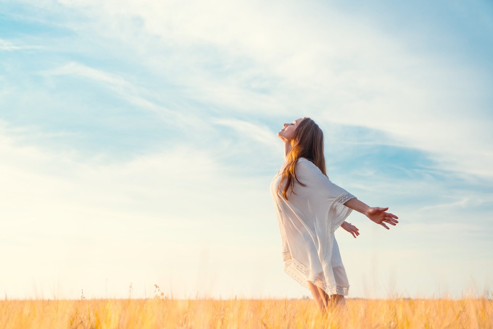 Young girl in a field